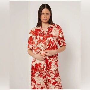 Onia Oversized Silk button-up Shirt